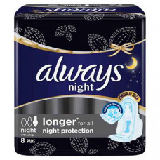 Always Thick Sensitive Night Premium 8 Count