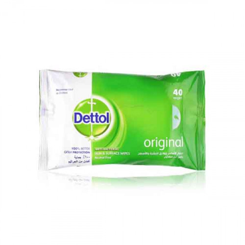 Dettol Antibacterial Wipes 40 Count